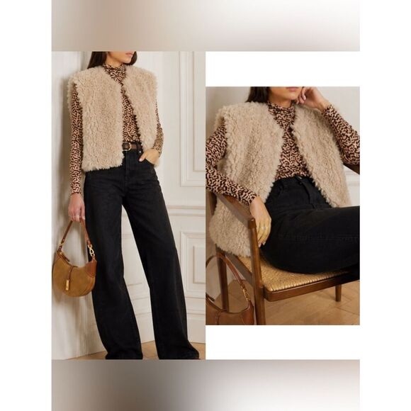 Jackets & Blazers - VINTAGE Curly Mongolian Fur double sided vest with pockets